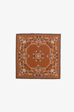 Pochette disegno cashmere arancio