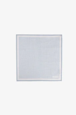 Pochette micro check celeste