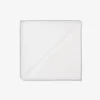 Pochette profili a contrasto bianco