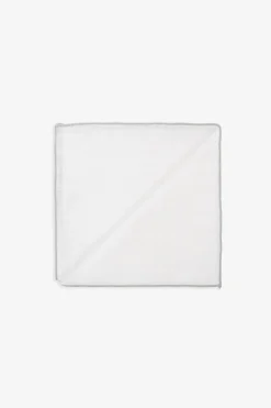 Pochette profili a contrasto bianco