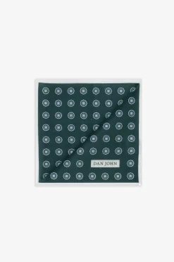 Pochette stampa fiore verde