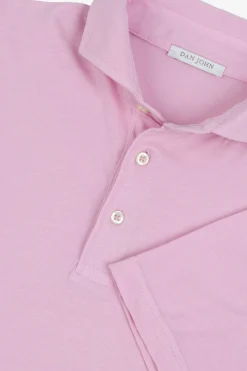 Polo in jersey rosa