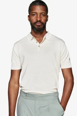 Polo in maglia basic in cotone ghiaccio