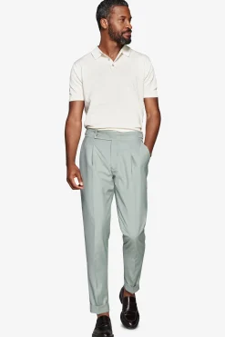 Polo in maglia basic in cotone ghiaccio