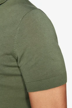Polo in maglia basic in cotone verde