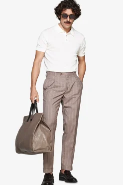Polo in maglia basic in cotone bianca