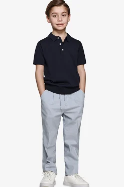 Polo in maglia blu Kids