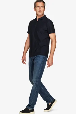 Polo jersey armaturata blu