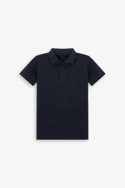 Polo piquet blu Kids