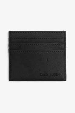 Portacarte in saffiano nero