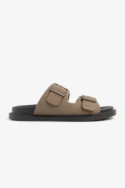 Sandalo ecosuede taupe