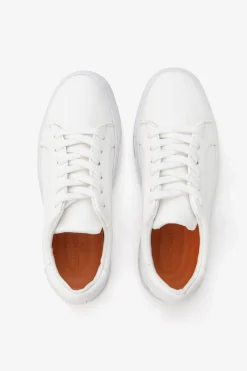 Sneakers in ecopelle bianca Kids