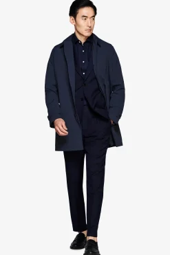 Trench tecnico blu