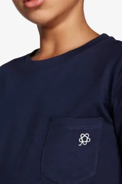 T-shirt basic con taschino blu Kids