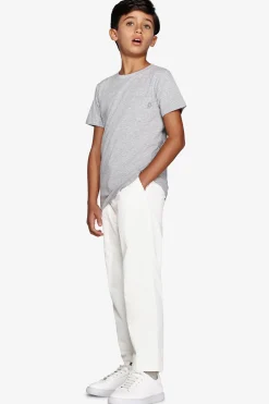 T-shirt basic con taschino grigio chiaro Kids
