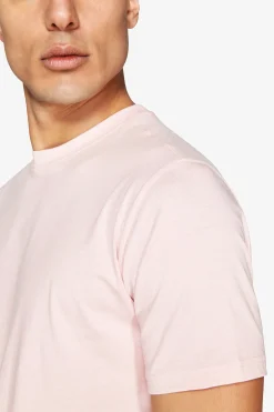 T-shirt basic in cotone leggero rosa