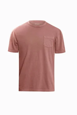 T-shirt girocollo con taschino cipolla