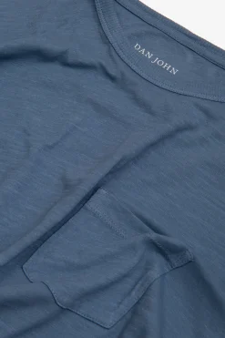 T-shirt girocollo con taschino avion