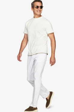 T-shirt in cotone leggero panna DNJ