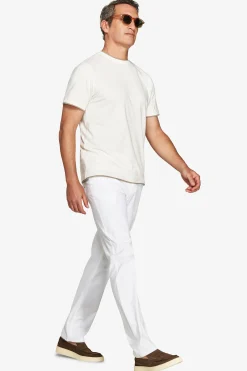 T-shirt in cotone leggero panna DNJ