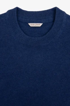 T-shirt in maglia armaturata royal