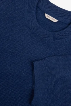 T-shirt in maglia armaturata royal