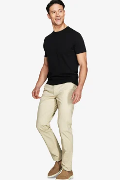 T-shirt in maglia basic in cotone nera
