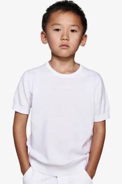 T-shirt in maglia bianca Kids