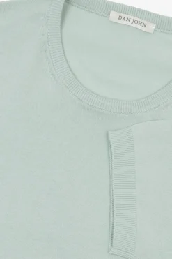 T-shirt in maglia salvia